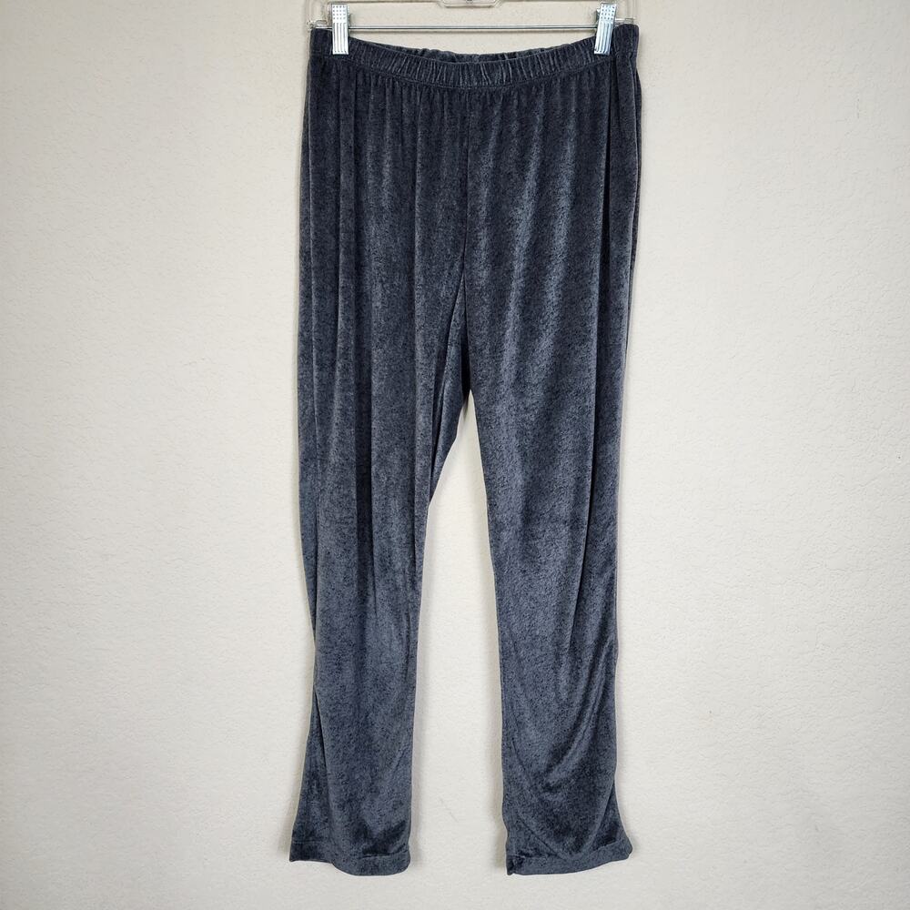 Dark Grey Gray Small Joysun Velour Velvet Pajama Pants